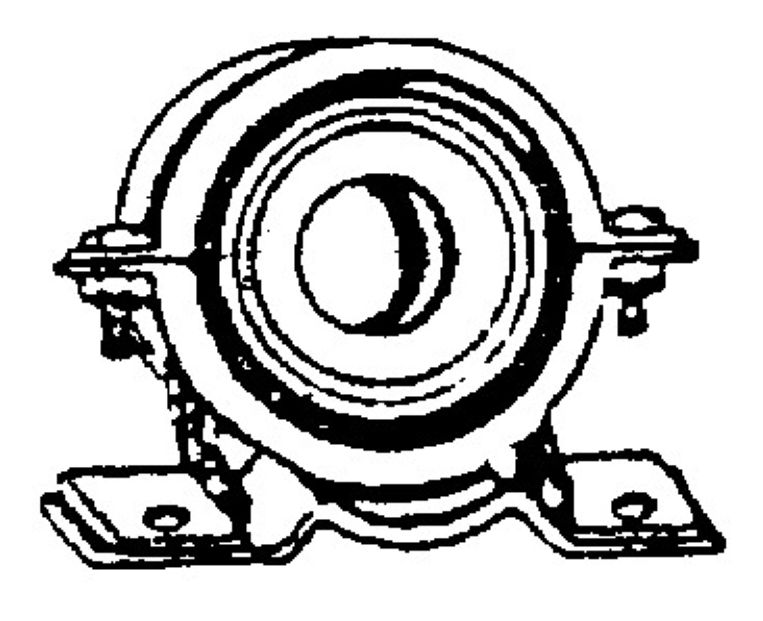 A1141 - Apoio De TransmissÃo Com Rolamento 30mm