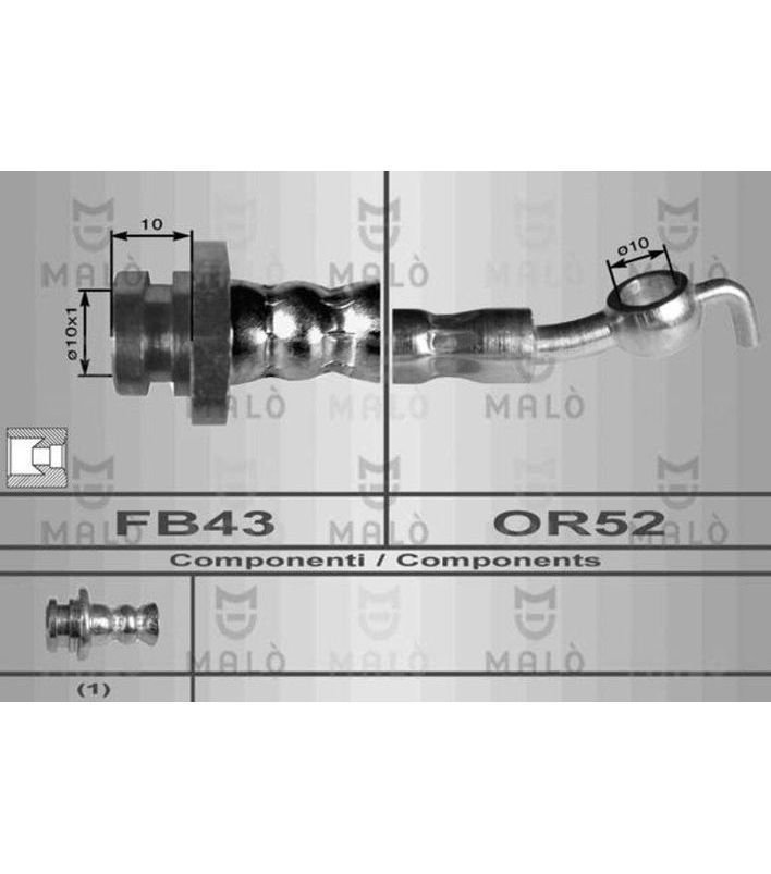 RT80099 - Tubo De TravÃo De TrÁs Lh-rh