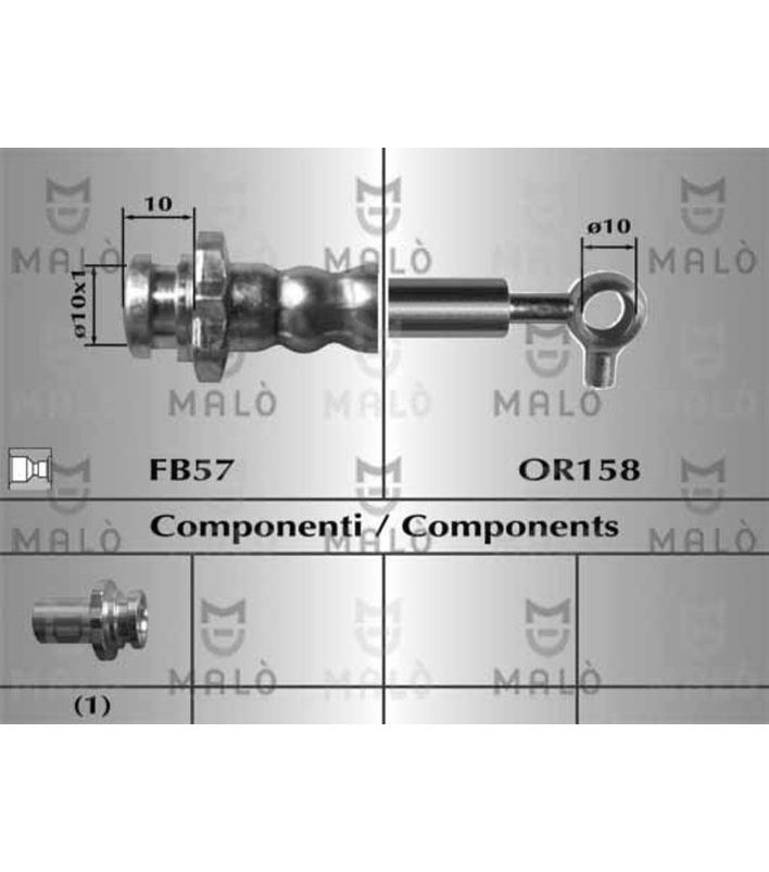 RT80819 - Tubo De TravÃo Da Frente Lh