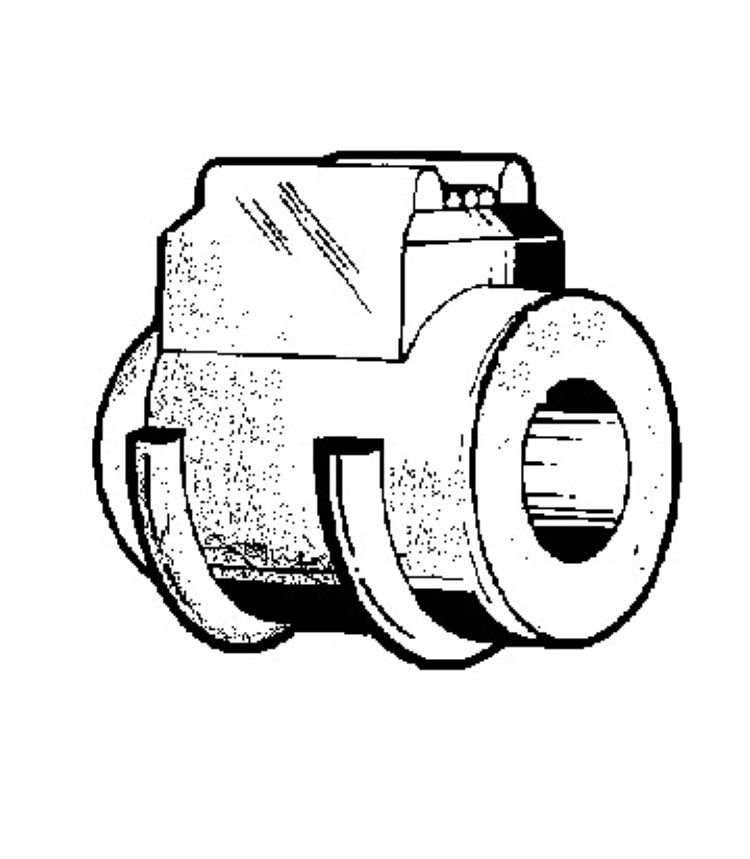 T0016 - Batente Lateral Da Barra Estabilizadora Da SuspensÃo Frente Furo 20mm