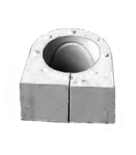 T1012 - Batente Barra Estabilizadora Frente Furo 26mm